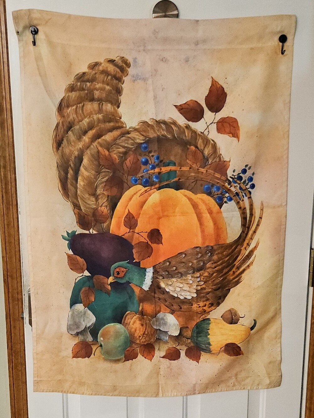 Fall Cornucopia Large Size Pole Flag